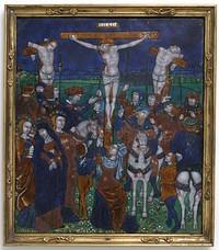 Plaque with the Crucifixion, workshop of Nardon Pénicaud