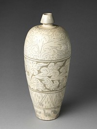 Vase with abstract scroll decoration