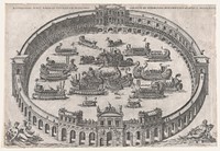 Speculum Romanae Magnificentiae: Roman Naval Battle, Antonio Lafréry by Anonymous