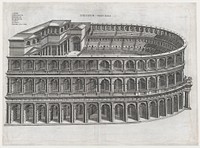 Speculum Romanae Magnificentiae: Theater of Marcellus, Antonio Lafréry