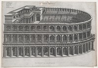 Speculum Romanae Magnificentiae: Theater of Marcellus, Antonio Lafréry by Anonymous