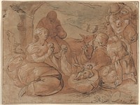 The Adoration of the Shepherds by Gerrit Pietersz. Sweelink