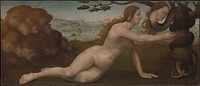 Adam; Eve by Giuliano di Piero di Simone Bugiardini