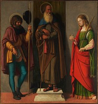 Three Saints: Roch, Anthony Abbot, and Lucy by Cima da Conegliano (Giovanni Battista Cima)