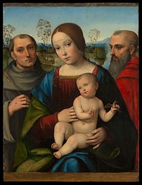 Madonna and Child with Saints Francis and Jerome by Francesco Francia