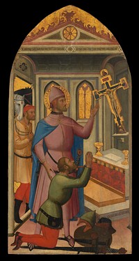 An Episode from the Life of Saint Giovanni Gualberto, attributed to Niccol&ograve; di Pietro Gerini
