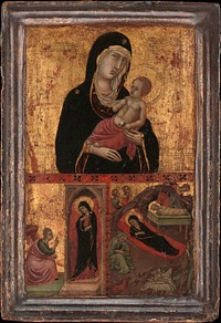 Madonna and Child with the Annunciation and the Nativity by Goodhart Ducciesque Master