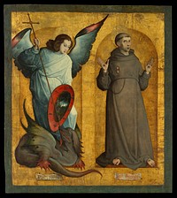 Saints Michael and Francis  by Juan de Flandes