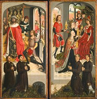Abner's Messenger before David; The Queen of Sheba Bringing Gifts to Solomon; The Annunciation 