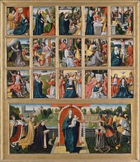 The Fifteen Mysteries and the Virgin of the Rosary 