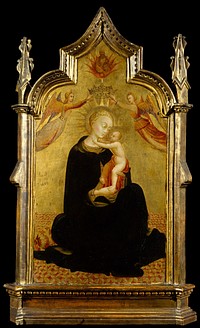 Madonna and Child with Angels by Sassetta (Stefano di Giovanni)