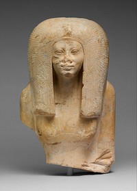 Upper Part of the Seated Statue of a Queen, New Kingdom (ca. 1580–1550 B.C.)