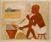 Metal Working, Tomb of Rekhmire by Nina de Garis Davies