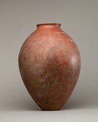 Red polished ware jar