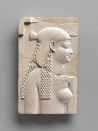 Plaque Depicting a Goddess or Queen, and on Opposite Side a King, Late Period–Ptolemaic Period (400–200 B.C.)