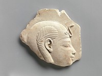 Relief head of a child god