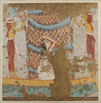 Funeral Boat, Tomb of Haremhab  by Norman de Garis Davies