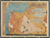 Man Making a Net, Tomb of Ipuy  by Norman de Garis Davies