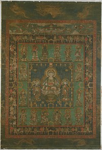 Mandala of the Bodhisattva Hannya (Prajnaparamita), Japan