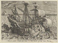 New Inventions of Modern Times Nova Reperta, The Discovery of the Establishment of the Longitudes, plate 16 by Jan Collaert I