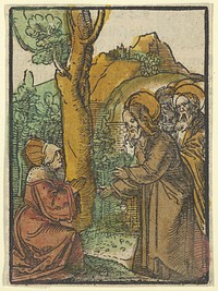 Christ and the Woman of Canaan, from Das Plenarium by Hans Schäufelein