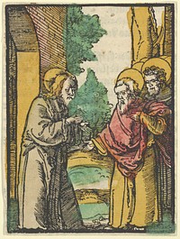 Christ Talking to the Disciples, 3, from Das Plenarium by Hans Schäufelein