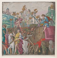 Sheet 5: Elephants, from The Triumph of Julius Caesar, Andrea Andreani 
