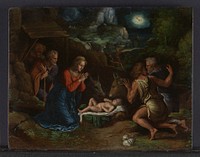 The Adoration of the Shepherds by Girolamo da Carpi (Girolamo Sellari)