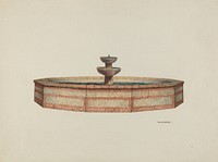 Mission Fountain (1941) by William Kieckhofel.  