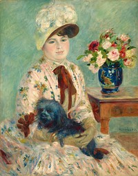Pierre-Auguste Renoir's Mlle Charlotte Berthier (1883) painting in high resolution 