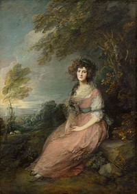 Mrs. Richard Brinsley Sheridan (1785–1787) by Thomas Gainsborough.  