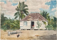 Native hut at Nassau (1885) by Winslow Homer.  