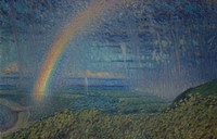 Rainbow (1908) painting in high resolution by Nils Edvard Kreuger. Original from the Thiel Gallery. 