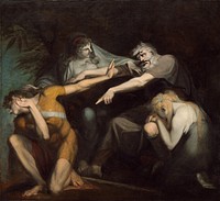 Oedipus Cursing His Son Polynices (1786) by Henry Fuseli.  