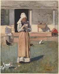 A Sick Chicken (1874) by Winslow Homer.  