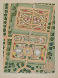 A. C. Richards' Garden (ca. 1936) by William Merklin and Gilbert Sackerman.  