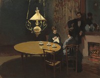 Claude Monet's Interior, after Dinner (ca. 1868-1869) 