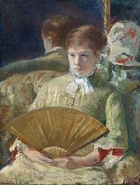 Woman with a Fan (1878-1879) by Mary Cassatt. 