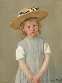 Child in a Straw Hat (1886) by Mary Cassatt. 