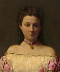 Mademoiselle de Fitz-James (1867) by Henri Fantin-Latour.