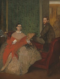 Edmondo and Thérèse Morbilli (ca. 1865) by Edgar Degas. 