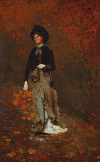 Autumn (1877) by Winslow Homer.  