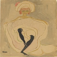 Can–Can Dancer (1906) painting in high resolution by Axel Torneman (1880–1925). Original from The Thiel Gallery. 