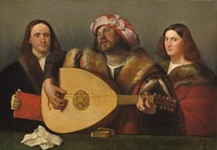 A Concert (ca. 1518–1520) by Cariani.  