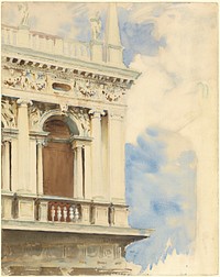 A Corner of the Library in Venice (ca. 1904&ndash;1907) by John Singer Sargent.   