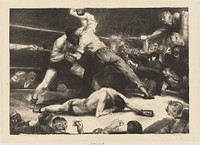 A Knockout (1921) by George Bellows.  