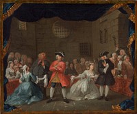 A Scene from The Beggar's Opera (1728–1729) by William Hogarth.  