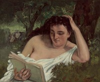 A Young Woman Reading (ca. 1866–1868) by Gustave Courbet.  