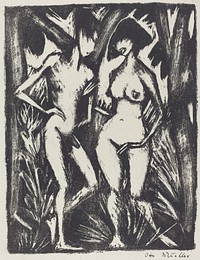 Adam and Eve (1920–1923) by Otto Müller.  