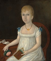 Adelina Morton (ca. 1810) by Joshua Johnson.  